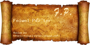 Feiwel Péter névjegykártya